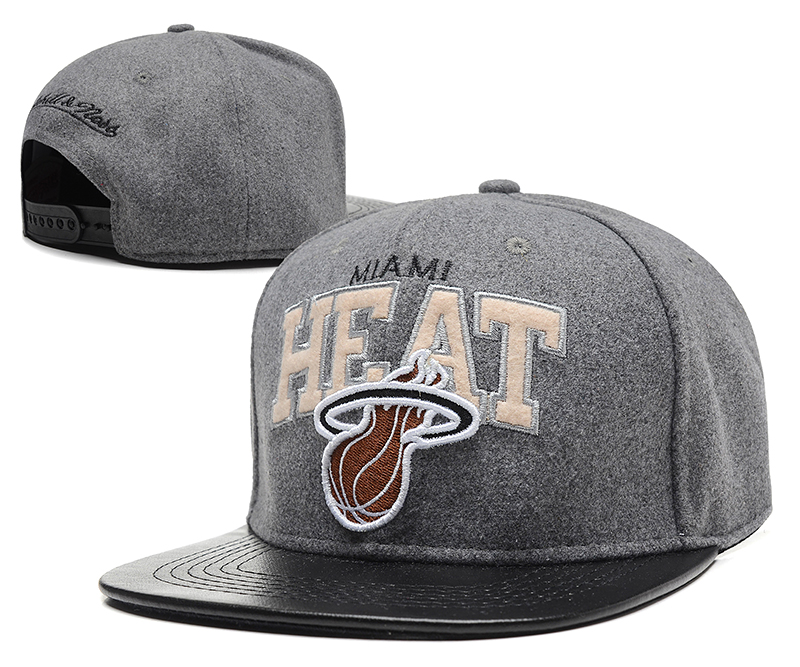 NBA Miami Heat MN Snapback Hat #144